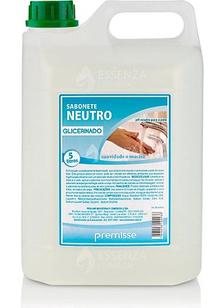 Sabonete Líquido Glicerinado Neutro Premisse 5L
