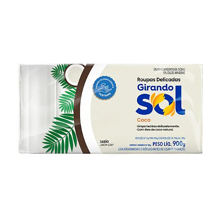 Sabão em Barra Girando Sol Coco 180g 5un