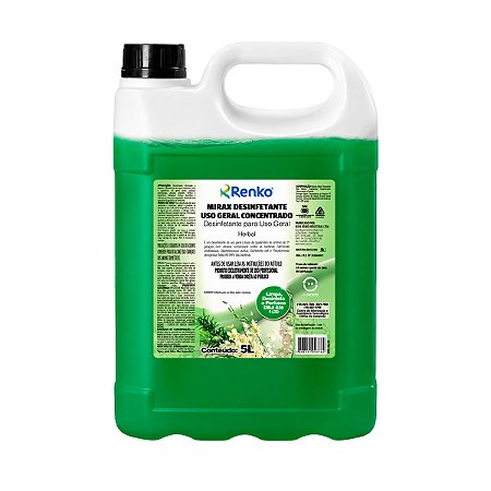 Desinfetante Concentrado Renko Mirax Herbal 5L