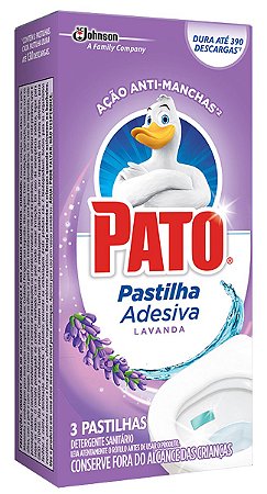 Pastilha Adesiva Pato Lavanda C/3