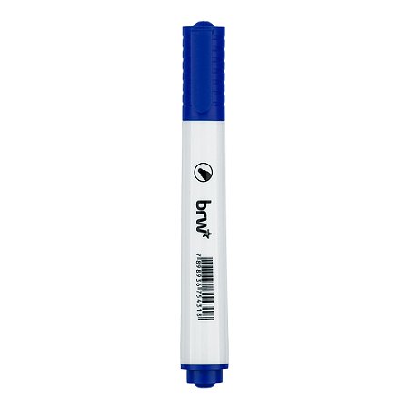 Marcador para Quadro Branco Ponta Redonda Azul BRW