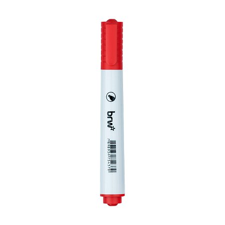 Marcador para Quadro Branco Ponta Redonta Vermelho BRW