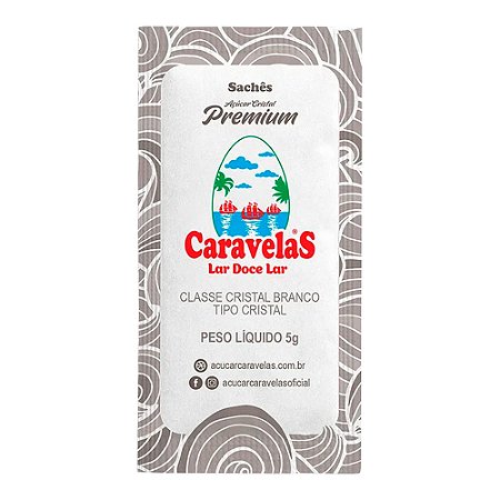 Açúcar Sachê Cristal Premium Caravelas 400x5g