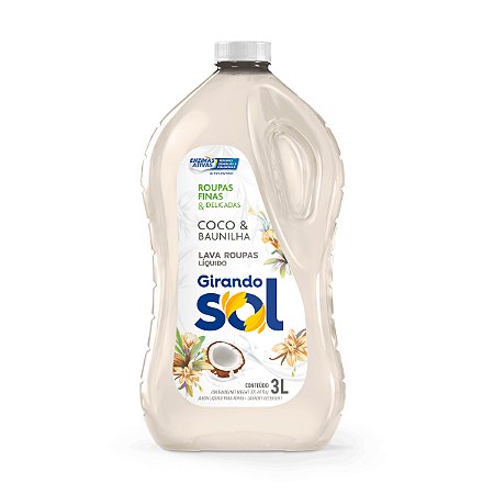 Lava Roupas Girando Sol Coco e Baunilha 3L