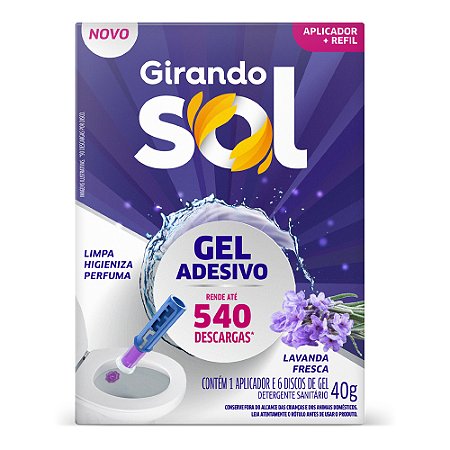 Gel Adesivo Lavanda Fresca Girando Sol 40g