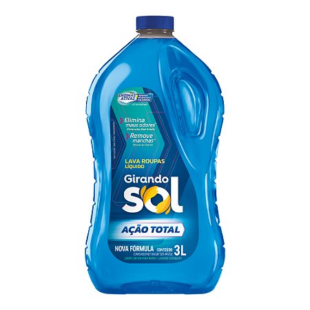 Lava Roupas Ação Total Girando Sol 3L
