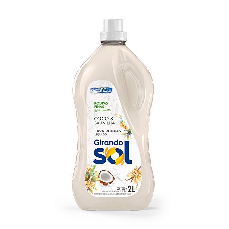 Lava Roupas Girando Sol Coco e Baunilha 2L