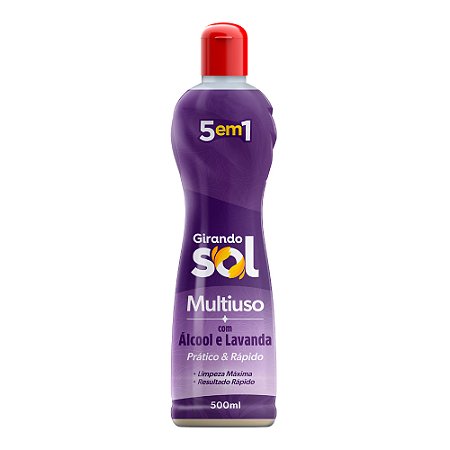 Limpador Multiuso Girando Sol com Álcool e Lavanda 500ml