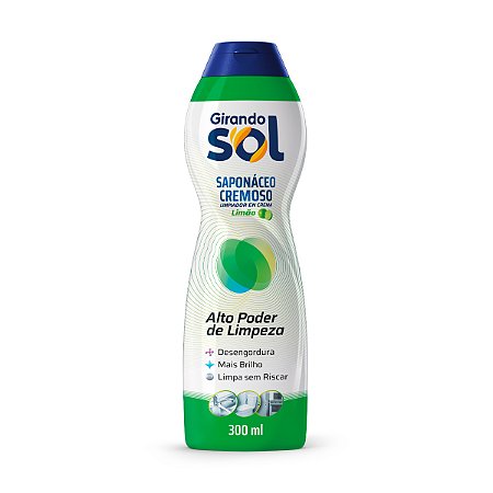 Saponáceo Cremoso Girando Sol Limão 300ml
