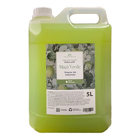 Sabonete Líquido Maçã Verde Soft Vis Naturalis 5L