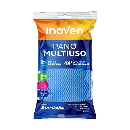 Pano Multiuso Inoven Azul 30cmx50cm C/5