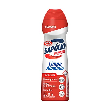 Saponáceo Cremoso Sapólio Radium Limpa Alumínio 250ml