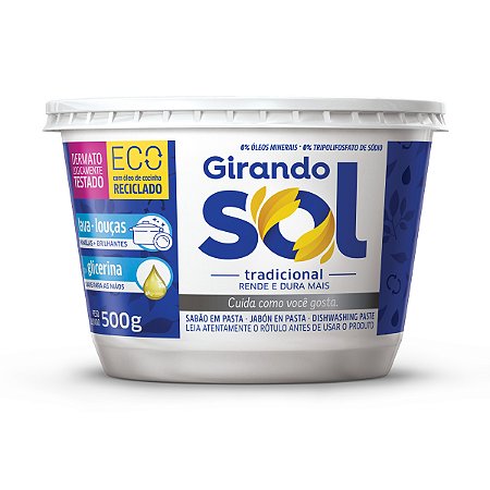 Sabão em Pasta Girando Sol Tradicional 500g
