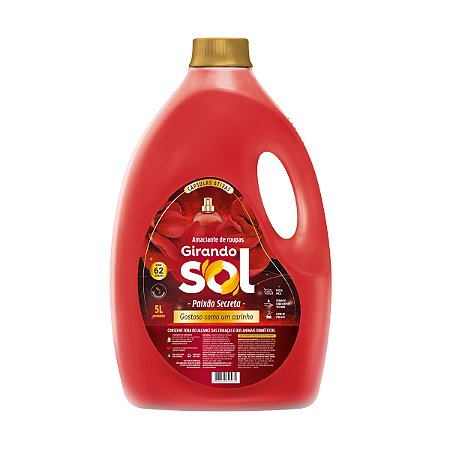 Amaciante De Roupas Girando Sol Paixão Secreta 5L