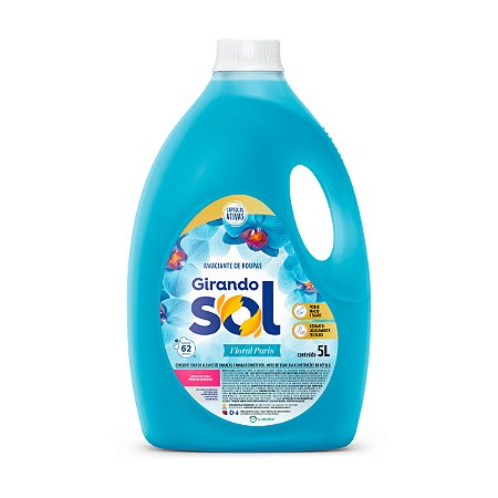 Amaciante De Roupas Girando Sol Floral Paris 5L