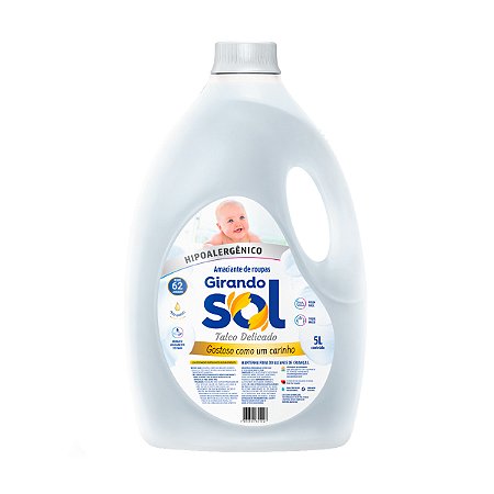 Amaciante De Roupas Girando Sol Hipoalergenico 5L