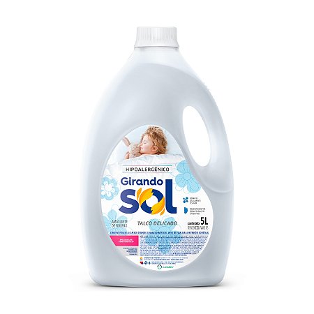 Amaciante De Roupas Girando Sol Hipoalergenico 5L