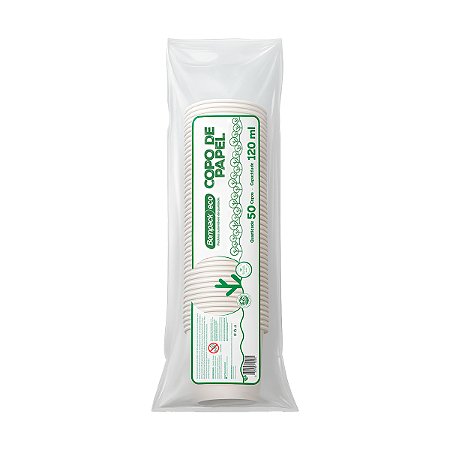 Copo de Papel Descartável 120ml Bompack 50un