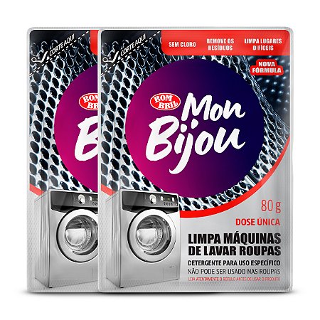 Kit Limoa Máquina de Lavar Roupas Mon Bijou 2un 80g