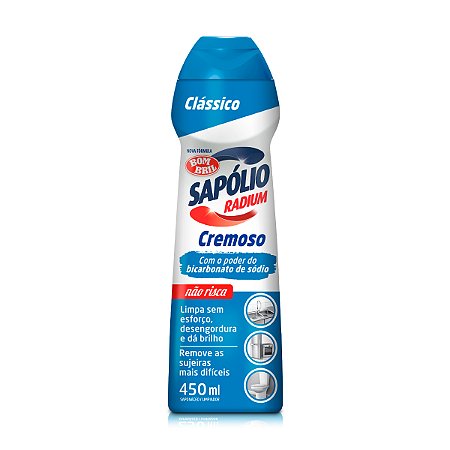 Saponáceo Cremoso Sapólio Radium Clássico 450ml