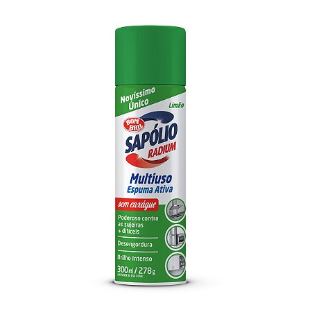 Espuma Ativa Sapólio Radium Limão 300ml