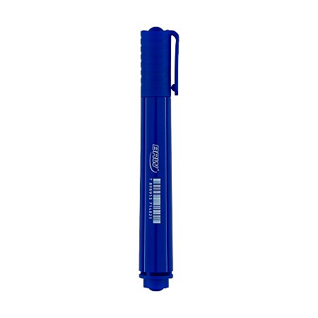 Marcador Atômico Permanente Recarregável Azul BRW