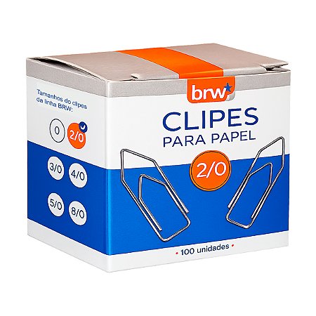 Clipes Galvanizados 2/0 BRW 100un