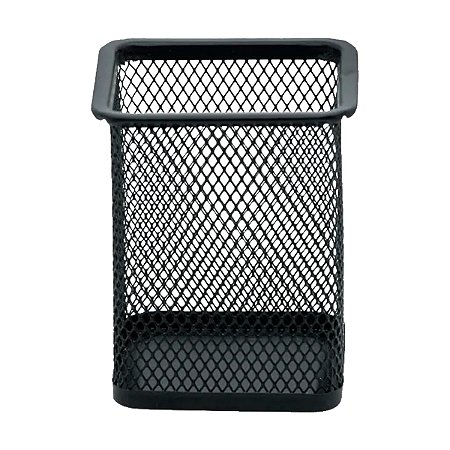 Porta Canetas Quadrado Aramado Preto BRW