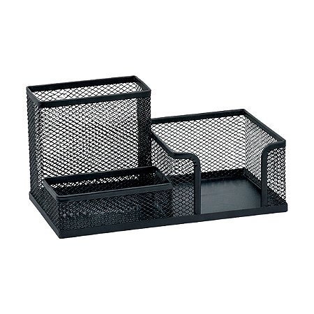 Organizador Aramado 3 Divisórias Preto BRW