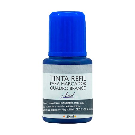 Tinta Refil para Marcador Quadro Branco Azul BRW 20ml