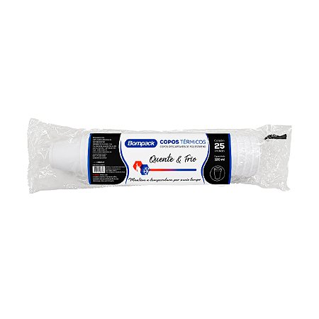 Copo Térmico Descartável Bompack 120ml 25un