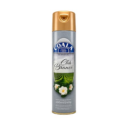 Odorizador de Ambientes Aerossol Coala Chá Branco 400ml