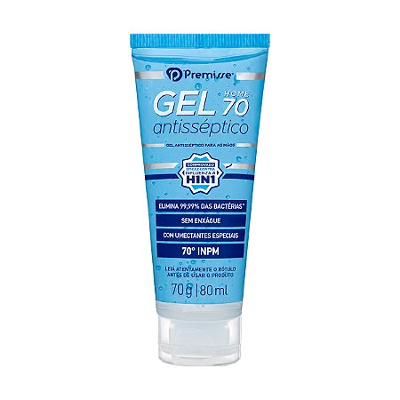 Álcool em Gel Antisséptico Premisse 70° INPM 80ml