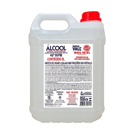 Desinfetante Super Vale Baczero 46° INPM 5L