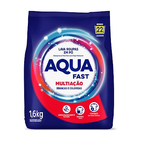 Sabão em Pó Aquafast Multiação 1,6kg