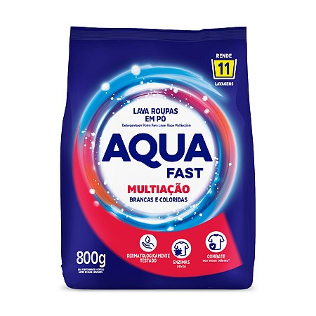 Sabão em Pó Aquafast Multiação 800g
