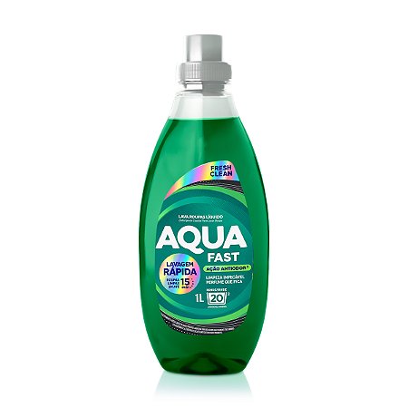 Lava Roupas Aquafast Lavagem Rápida Fresh Clean 1L
