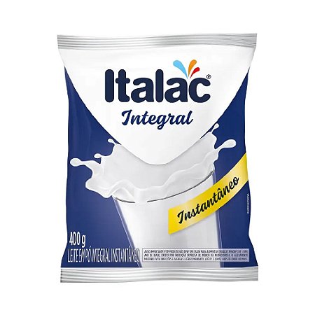 Leite em Pó Italac Integral Instantâneo 400g