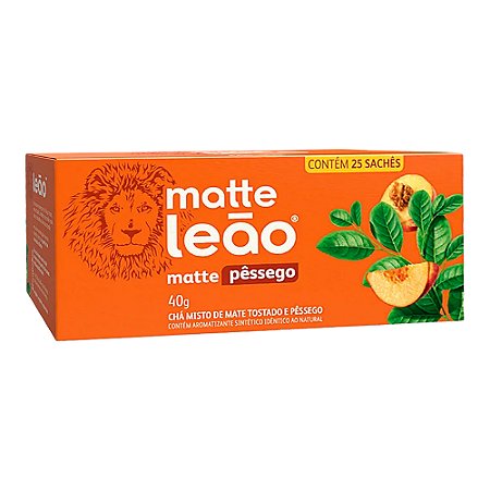 Chá Matte Leão Pêssego 40g C/25