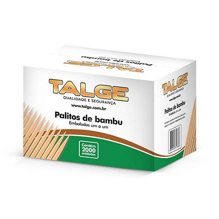 Palito Dental Bambu Sachet Talge C/2000