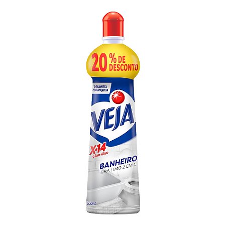 Limpador Limpeza Pesada Veja X14 Cloro Ativo Squeeze 500ml - Grátis 20%