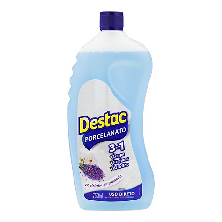 Limpador Porcelanato 3 em 1 Lavanda Destac 750ml