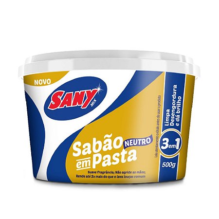Sabão em Pasta Neutro Sany 500g