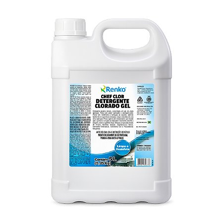 Detergente Clorado em Gel Renko Chef 5L