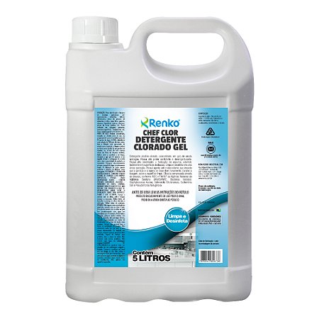 Chef Clor Detergente Desinfetante Clorado em Gel Renko - 5L