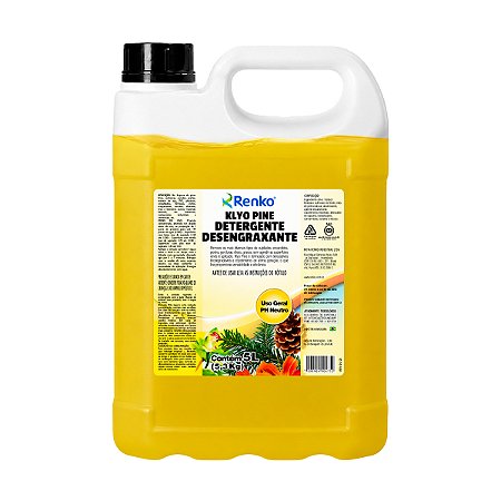 Detergente em Gel Desengraxante Renko Klyo Pine 5L