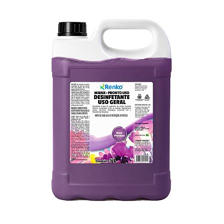 Desinfetante Renko Mirax Pronto Uso Rosé Premium 5L