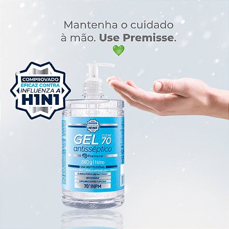 Álcool em Gel Antisséptico Premisse 70° INPM 1L