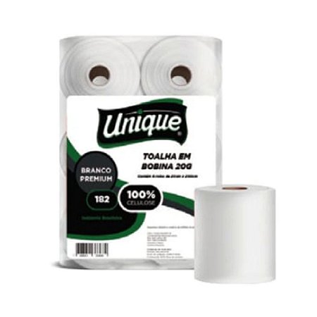 Papel Toalha Bobina Unique Premium 20gr 20cmx200m 06 Un