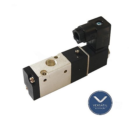 Válvula Solenoide Mola 3/2 Vias Rosca 1/4 110v